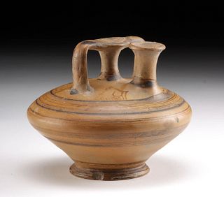 Fine Mycenaean Pottery Stirrup Jar