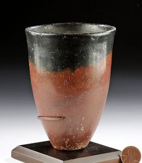 Near-Miniature Egyptian Predynastic Naqada II Black Top Jar