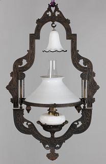 CAST-IRON BRADLEY & HUBBARD HANGING LAMP