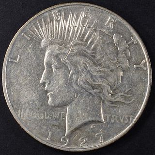 1927-D PEACE DOLLAR AU