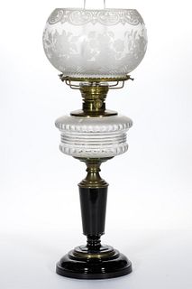 RIPLEY'S 1880 FANCY KEROSENE COMPOSITE STAND LAMP