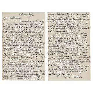 Edward Van Sloan Autograph Letter Signed