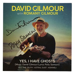 David Gilmour Signed CD Single for &#39;Yes, I Have Ghosts&#39;