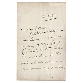 Bram Stoker Autograph Letter Signed