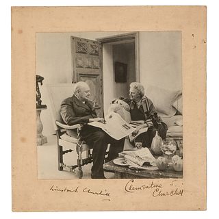 Winston and Clementine Churchill Signed Photograph
