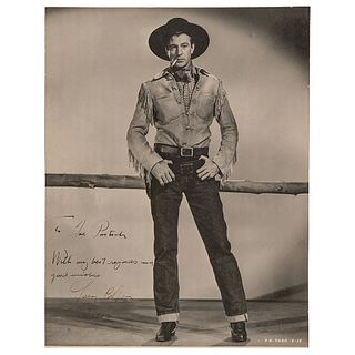 Gary Cooper Signed Oversized Photograph