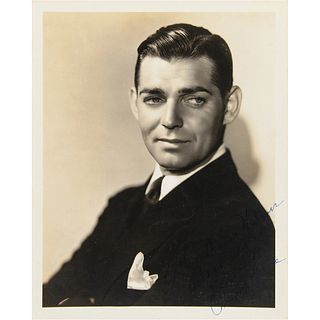 Clark Gable Signed Photograph by George Hurrell