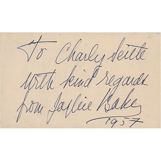 Josephine Baker Signature