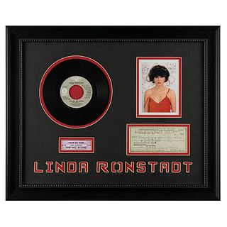 Linda Ronstadt Signed Check