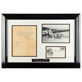 Charles Lindbergh Typed Letter Signed (1956)