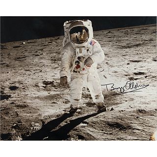 Buzz Aldrin Signed Oversized Photograph