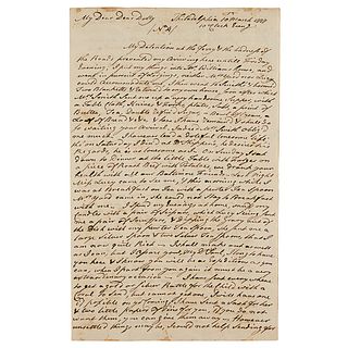 John Hancock Autograph Letter Signed to Wife from Continental Congress (1777)