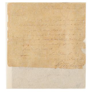 George Washington Letter Signed Planning Attack on Manhattan (1780)