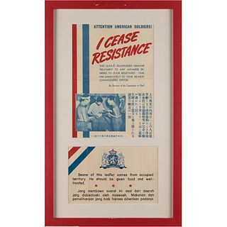 World War II: Pacific Theater Surrender Leaflets
