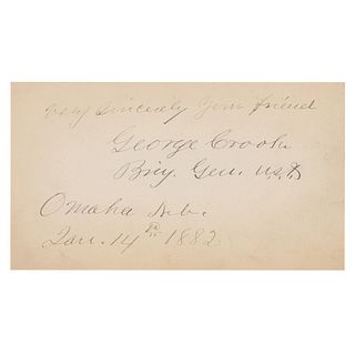 George Crook Signature