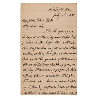Joseph E. Johnston Autograph Letter Signed