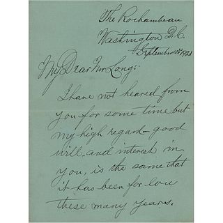 Nelson A. Miles Autograph Letter Signed