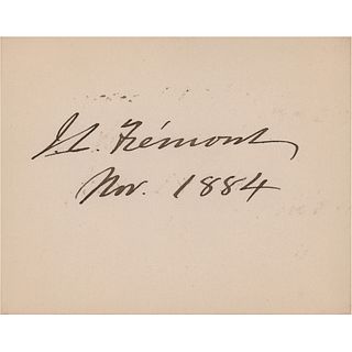 John C. Fremont Signature