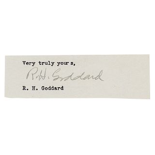 Robert H. Goddard Signature