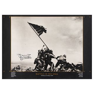 Iwo Jima: Joe Rosenthal Signed Poster