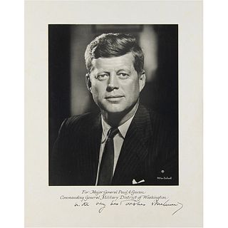 John F. Kennedy Signed Photograph by Fabian Bachrach