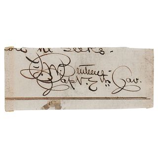 Frederick W. Benteen Signature