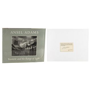 Ansel Adams Signed Book - Yosemite and the Range of Light