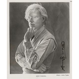 Andy Warhol Signed Photograph