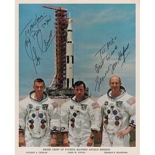 Apollo 10: Gene Cernan and Tom Stafford Signed Photograph