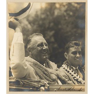 Franklin D. Roosevelt Signed Photograph from His Visit to Hawaii