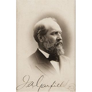 James A. Garfield Signed Photograph
