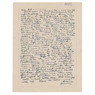 Henry Miller Autograph Letter Signed