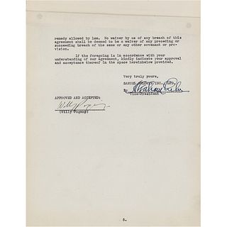 Willy Pogany Document Signed