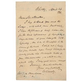 William Scoresby Autograph Letter Signed