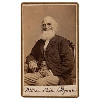 William Cullen Bryant Signed Photograph