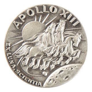Fred Haise&#39;s Apollo 13 Flown Robbins Medallion
