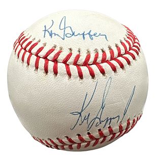 Ken Griffey Jr. / Sr. Signed Baseball 