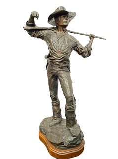 BILL BARBER "Young America" Bronze Sculpture