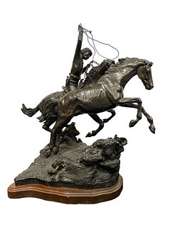 BILL BARBER "Spirit of Wind" Bronze Sculpture