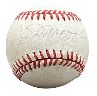 Joe DiMaggio Signed Baseball 