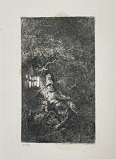 Rembrandt van Rijn - Repos en Egypte Effet De Nuit