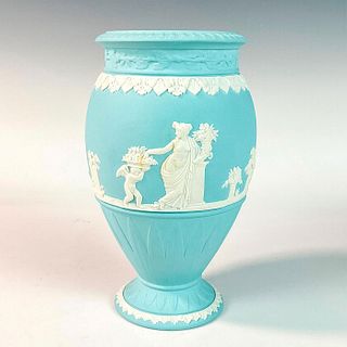 Wedgwood Blue Jasperware Bountiful Vase