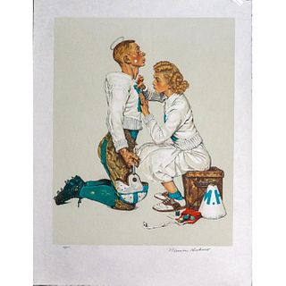 Norman Rockwell (American, 1894-1978) AP Lithograph, Signed