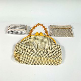 3pc Vintage Whiting and Davis Mesh Purses