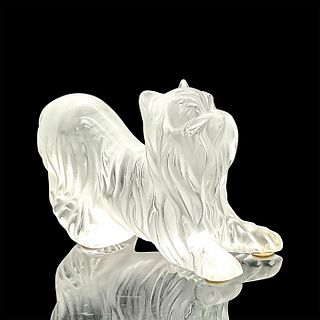 Vintage Lalique Crystal Figurine, Yorkshire Terrier