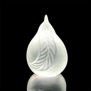 Lalique Crystal Pear Figurine