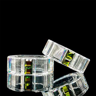 Olivine 276685 Pair - Swarovski Crystal Napkin Rings