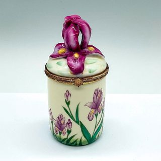 Vintage Bombay Porcelain Floral Candle Holder
