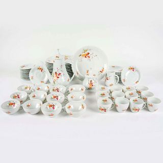 63pc Georges Boyer Limoges Porcelain Tableware Set