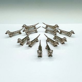 12pc Vintage Silver Plated Animal Knife Rests